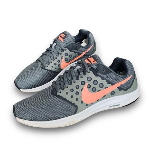 Nike Downshifter Cool Grey Lava Glow Running Athletic Shoes Women’s size 11 - Picture 5 of 15